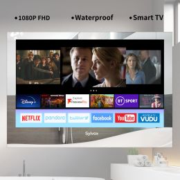 Sylvox 32 inch Bathroom Magic TV, 1080P, IP65 Waterproof TV,Mirror TV