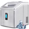 Portable Countertop Ice Maker Machine for Crystal Ice Cubes in 48 lbs/24H with Ice Scoop for Home Use