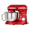 5.8QT 6 Speed Control Electric Stand Mixer with Stainless Steel Mixing Bowl Food Mixer Red