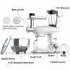 6 Speed Stand Electric Mixer, Tilt Head Kitchen Mixer with Meat Grinder and Juice Blender, 6 Quarts  Food Mixer - White