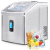 Portable Countertop Ice Maker Machine for Crystal Ice Cubes in 48 lbs/24H with Ice Scoop for Home Use