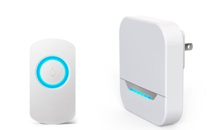 Remote Control Electronic Doorbell Caller For The Elderly (Color: White, Style: 1doorbell host to 1button)