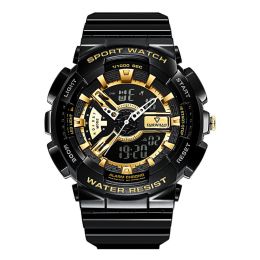 Men's Electronic Watch (Color: Black)