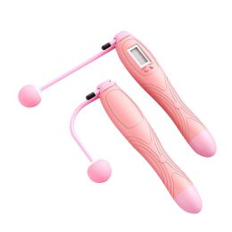 New Cordless Electronic Skipping Rope (Color: Pink)