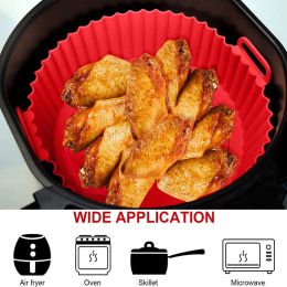 Air Fryer Silicone Pad Multifunctional Lined Baking Pan (Color: Brown, Style: S thick)