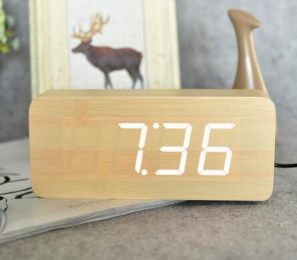 Wooden alarm clock (Color: A1)