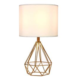 Diamond table lamp (Color: Gold)