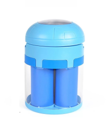 New LED green night light seawater energy lamp outdoor camping camping light creative gift small table lamp salt water (Light color: blue)