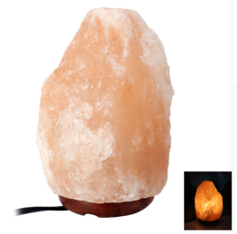 Crystal salt lamp socket lamp creative decoration gift rose salt lamp night light bedside lamp (Specification: UK)