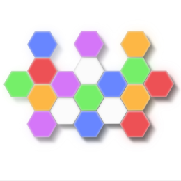 British Creative Honeycomb Modular Assembly Helios Touch Wall Lamp (Quantity: Colors Q20pcs)