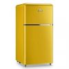 WANAI Compact Refrigerator 3.2 Cu.Ft Classic Retro Refrigerator 2 Door Mini Refrigerator Adjustable Remove Glass Shelves Refrigerator Suitable for Dor