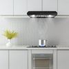 30 inch Kitchen Under Cabinet Range Hood 600CFM Stainless Steel Cooking Vented LEDs