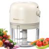 k56-22 Chic Now Mini Food Chopper Electric Food Processor Cordless Onion Garlic Chopper Portable Vegetable Mincer Meat Blender with 250ml Capacity