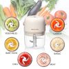 k56-22 Chic Now Mini Food Chopper Electric Food Processor Cordless Onion Garlic Chopper Portable Vegetable Mincer Meat Blender with 250ml Capacity