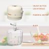 k56-22 Chic Now Mini Food Chopper Electric Food Processor Cordless Onion Garlic Chopper Portable Vegetable Mincer Meat Blender with 250ml Capacity