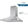 30 inch Wall Mounted Kitchen Range Hood Stainless Steel 450 CFM Vent LED Lamp 3-Speed New