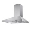 30 inch Wall Mounted Kitchen Range Hood Stainless Steel 450 CFM Vent LED Lamp 3-Speed New